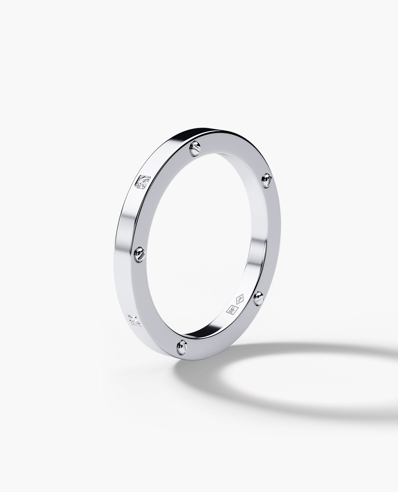 NORSE Gold Ring with 0.05ct Diamonds - 2.5mm