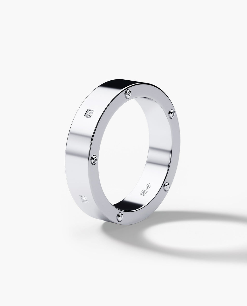 NORSE Gold Ring with 0.05ct Diamonds - 5.5mm