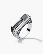 ARTURO Gold Signet Ring with 2.30ct Black Diamonds