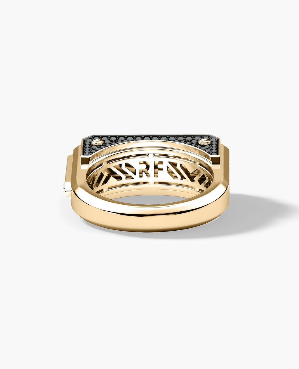 ARTURO Gold Signet Ring with 2.30ct Black Diamonds