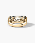 ARTURO Gold Signet Ring with 2.30ct Black Diamonds