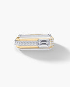 ARTURO Two-Tone Gold Signet Ring with 2.30ct Diamonds