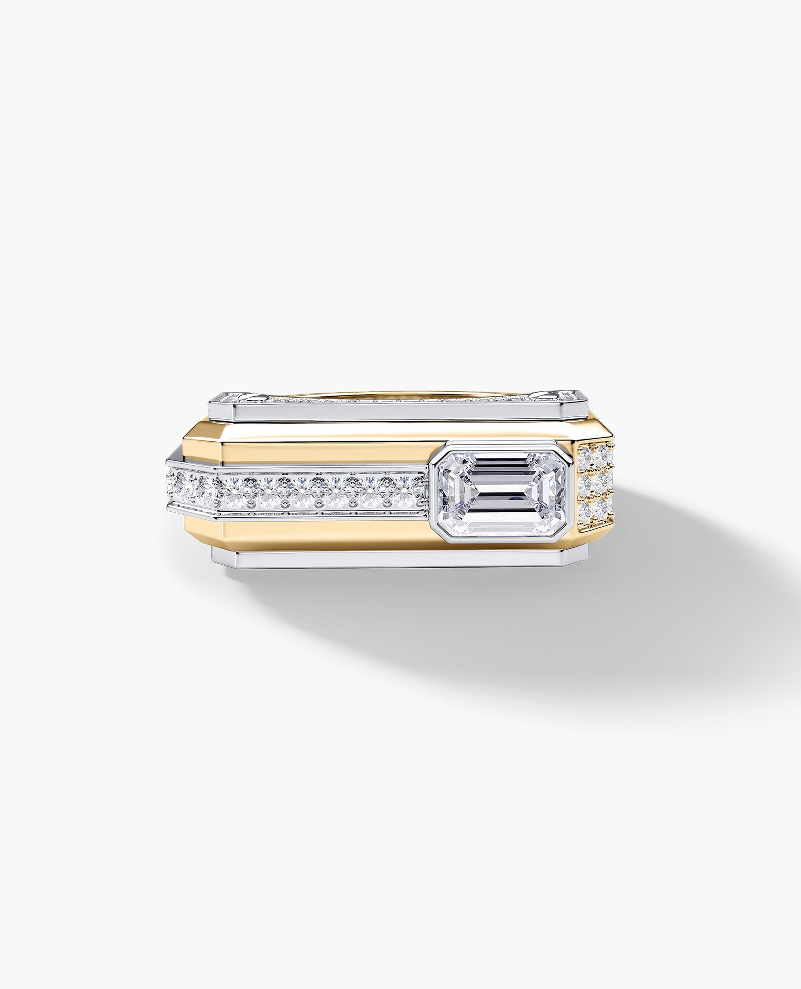 ARTURO Two-Tone Gold Signet Ring with 2.30ct Diamonds