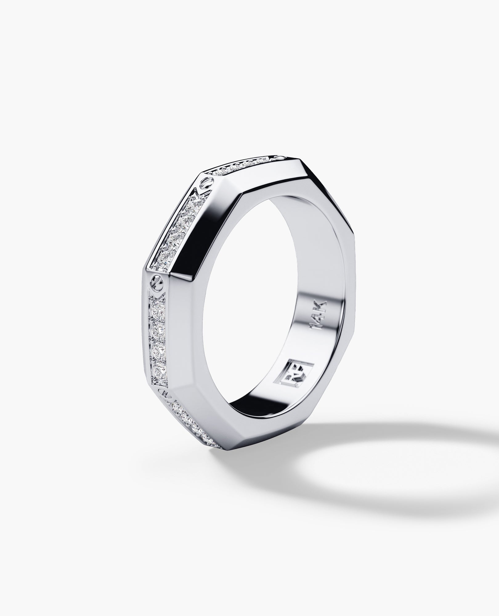 LINCOLN Gold Ring with 0.60ct Diamonds