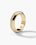 LINCOLN Gold Ring with 0.60ct Diamonds