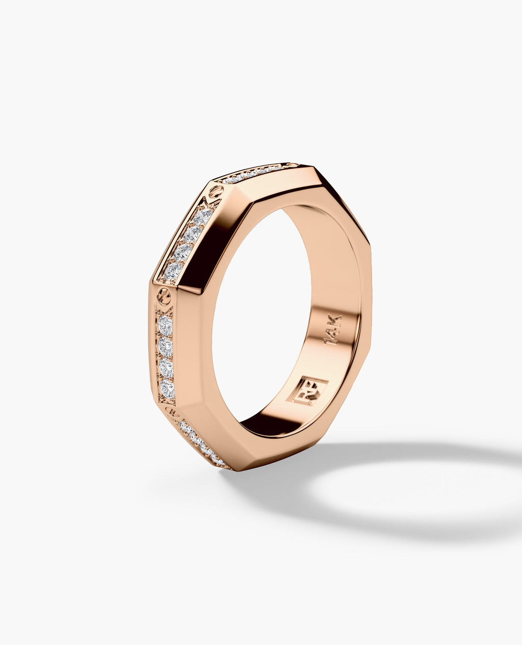 LINCOLN Gold Ring with 0.60ct Diamonds