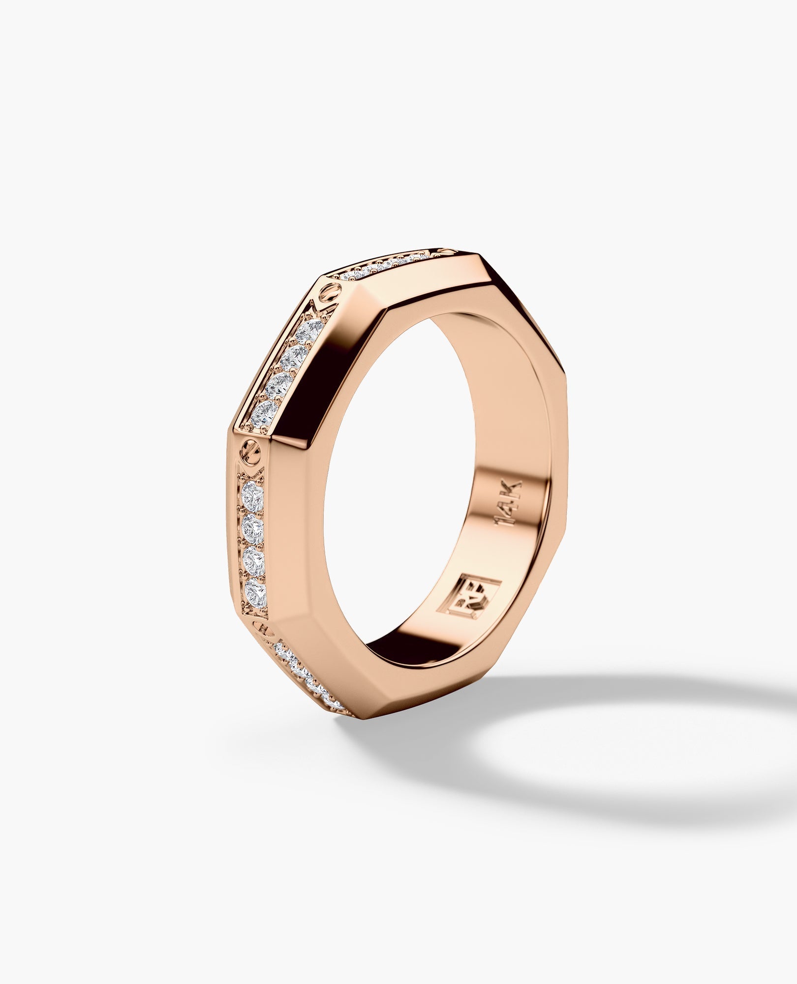 LINCOLN Gold Ring with 0.60ct Diamonds