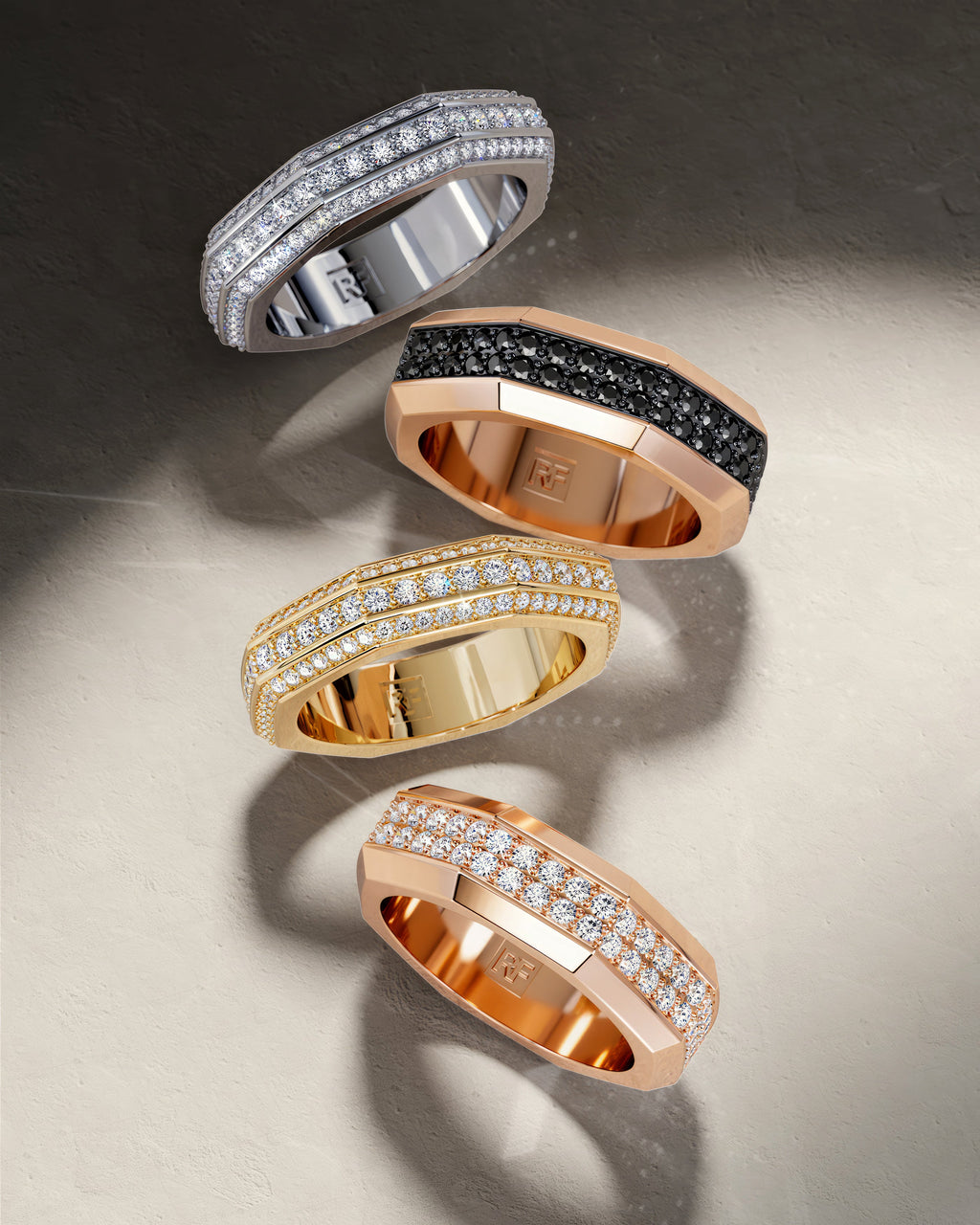 LINCOLN Gold Ring with 1.50ct Diamonds