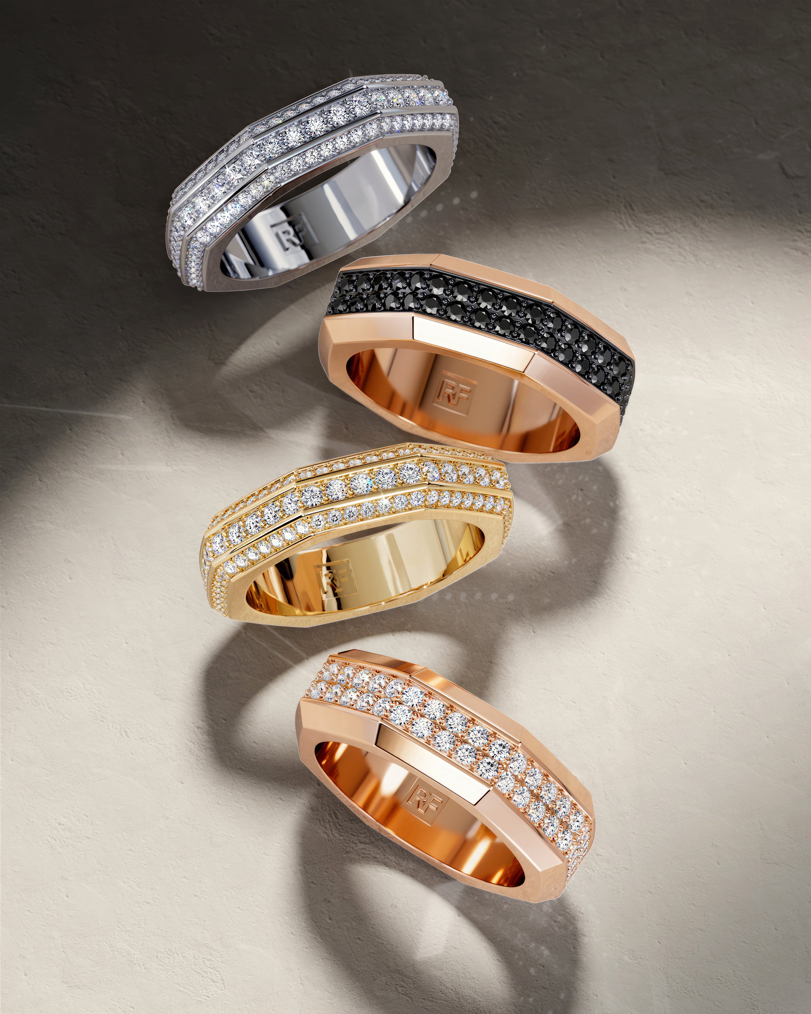 LINCOLN Gold Ring with 1.50ct Diamonds