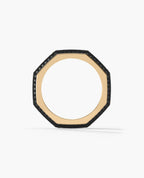 LINCOLN Gold Ring with 1.50ct Black Diamonds