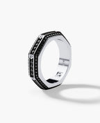 LINCOLN Gold Ring with 1.50ct Black Diamonds