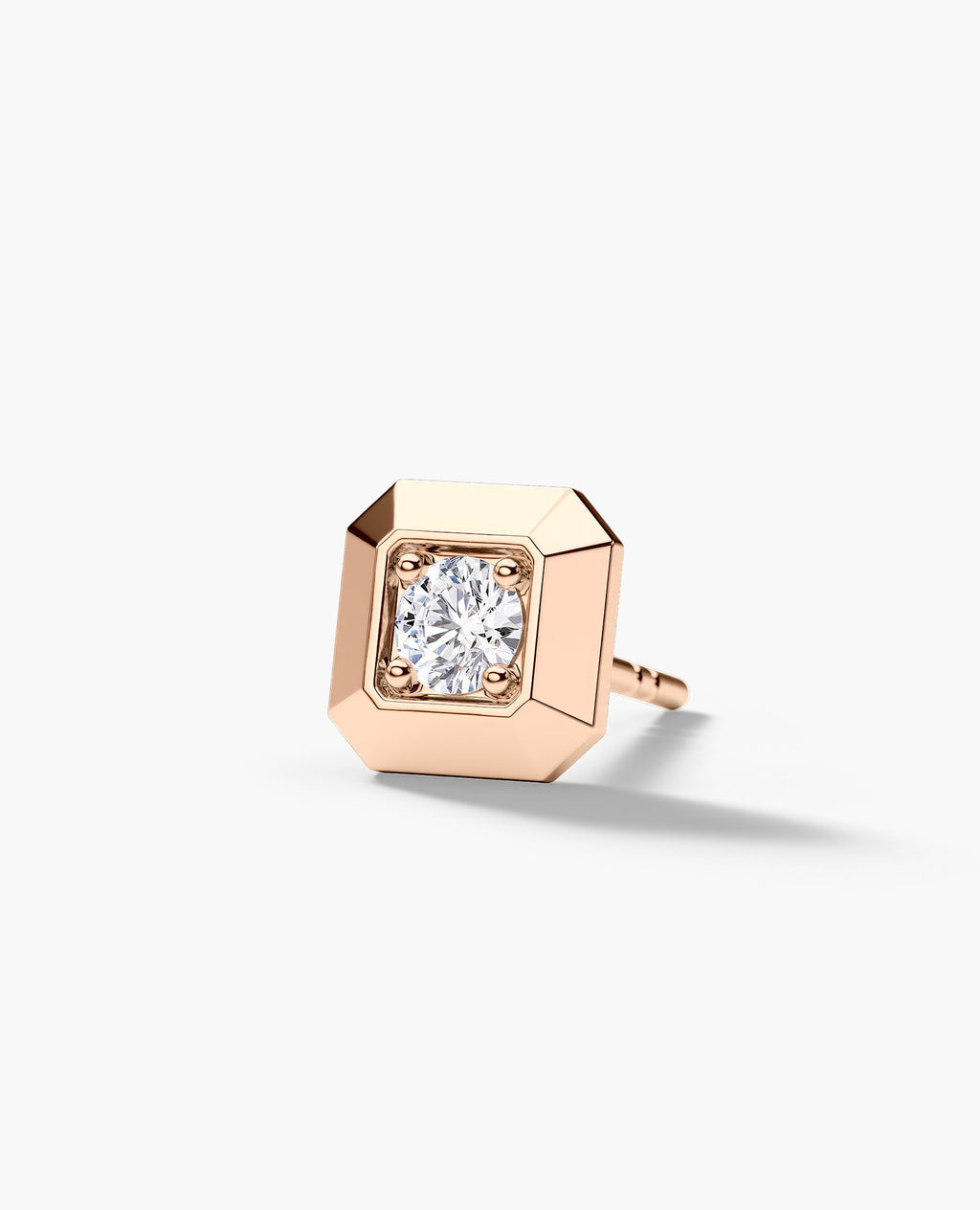 EDGE MINI Single Stud Earring with 0.10ct Diamond