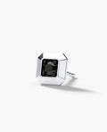 EDGE MINI Single Stud Earring with 0.10ct Black Diamond