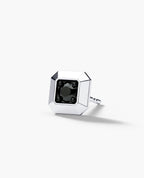 EDGE MINI Single Stud Earring with 0.10ct Black Diamond