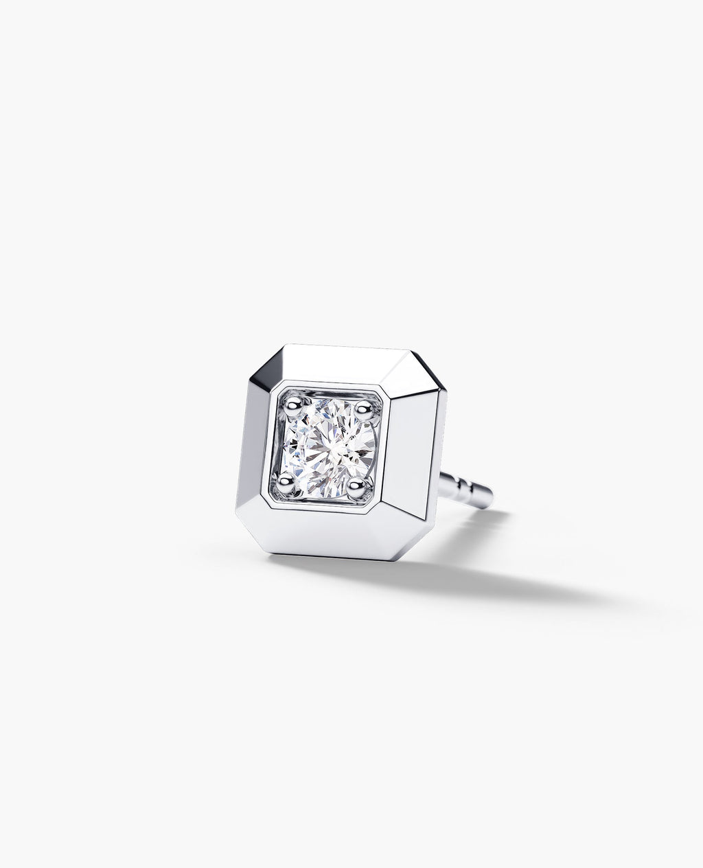 EDGE MINI Single Stud Earring with 0.10ct Diamond