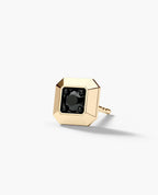 EDGE MINI Single Stud Earring with 0.10ct Black Diamond