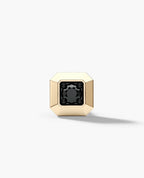 EDGE MINI Single Stud Earring with 0.10ct Black Diamond