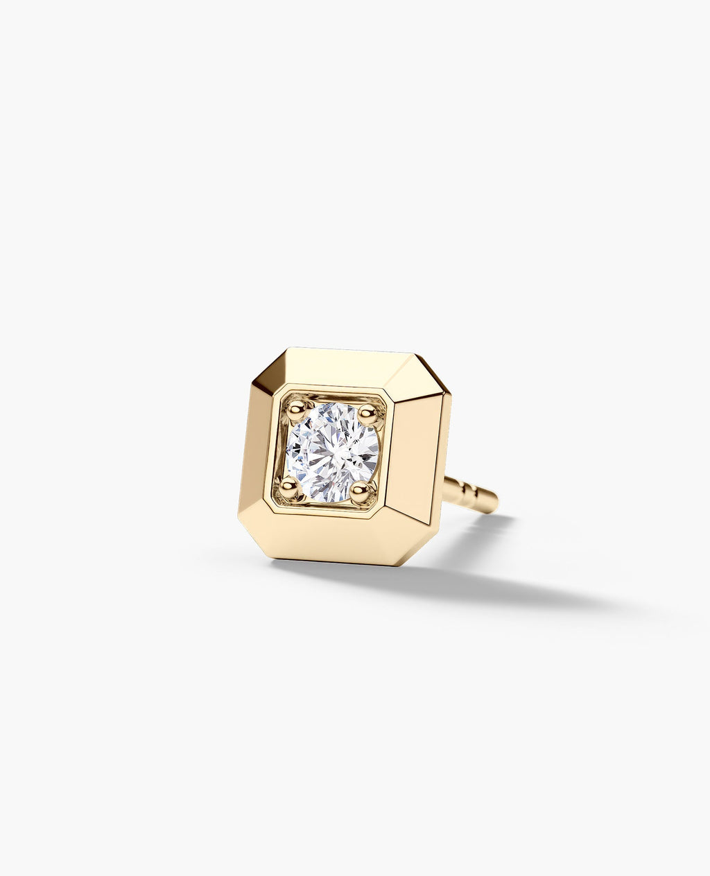 EDGE MINI Single Stud Earring with 0.10ct Diamond