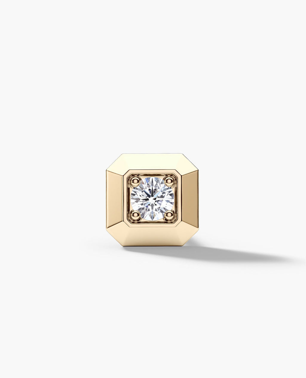 EDGE MINI Single Stud Earring with 0.10ct Diamond