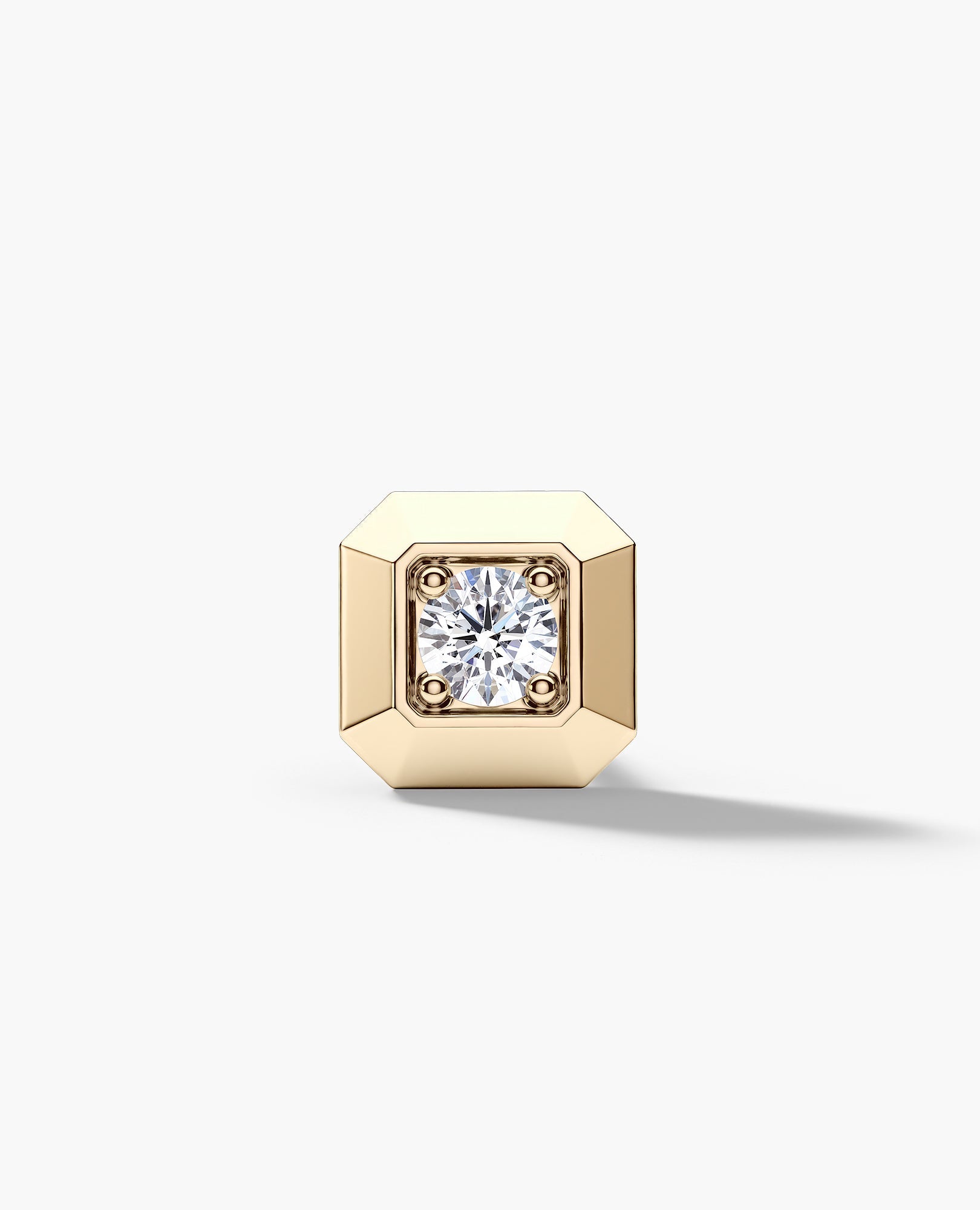 EDGE MINI Single Stud Earring with 0.10ct Diamond