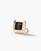 EDGE MINI Single Stud Earring with 0.15ct Black Diamond