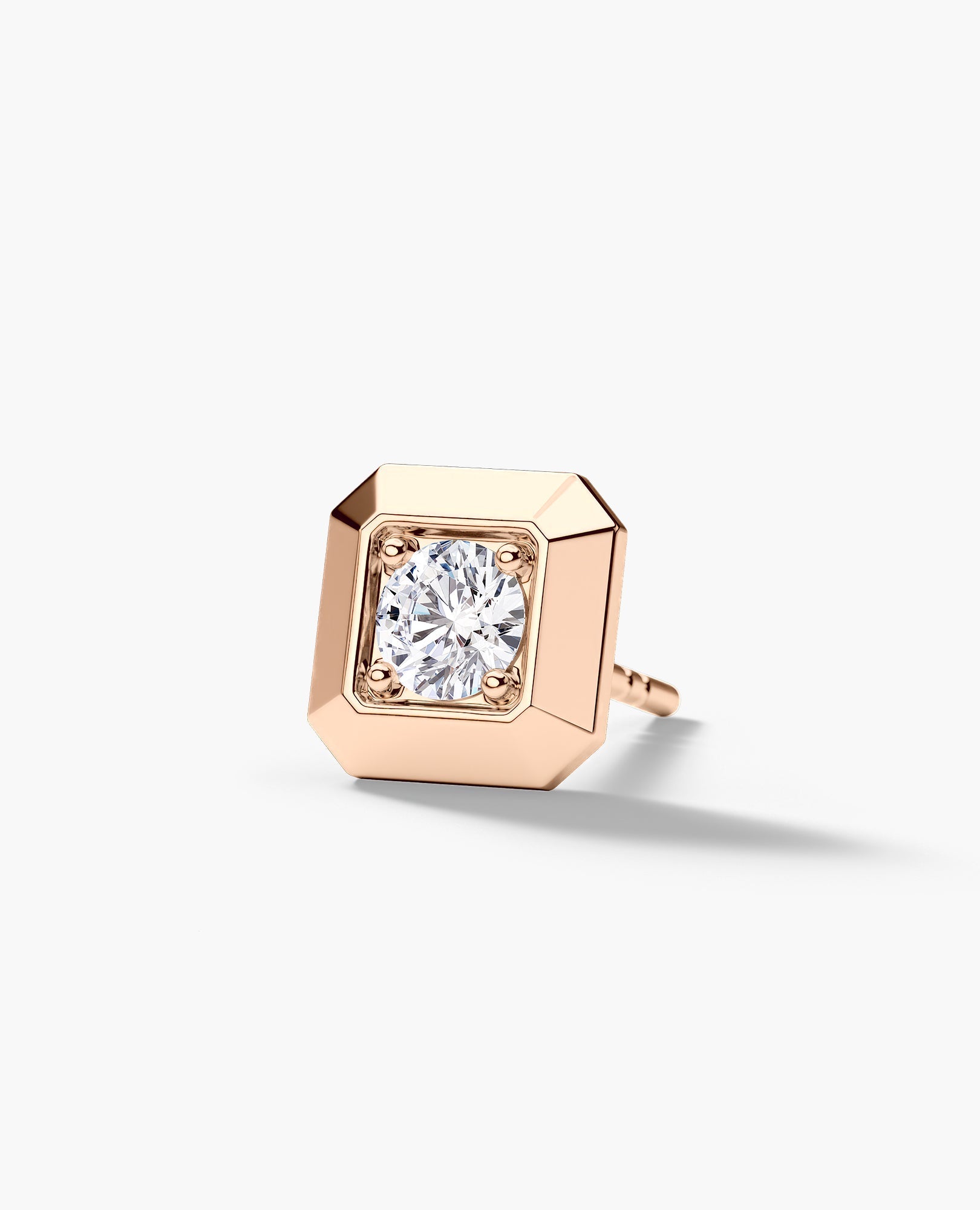 EDGE MINI Single Stud Earring with 0.15ct Diamond