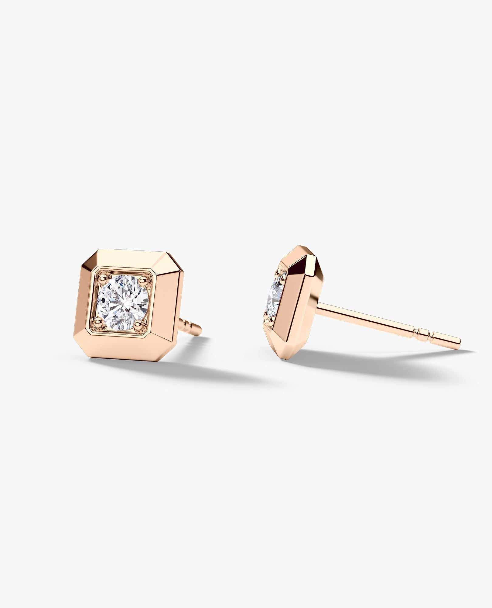 EDGE MINI Single Stud Earring with 0.15ct Diamond