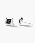 EDGE MINI Single Stud Earring with 0.15ct Black Diamond