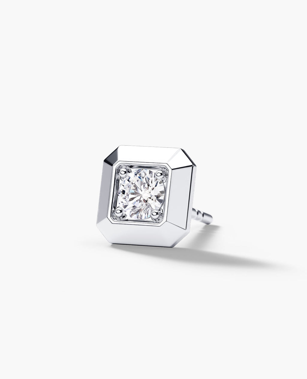 EDGE MINI Single Stud Earring with 0.15ct Diamond