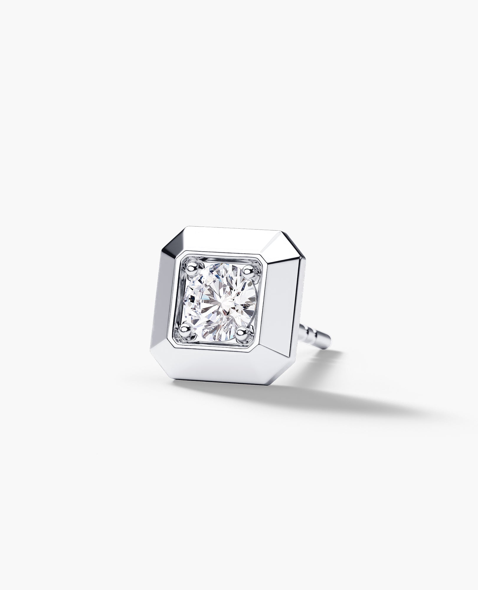 EDGE MINI Single Stud Earring with 0.15ct Diamond