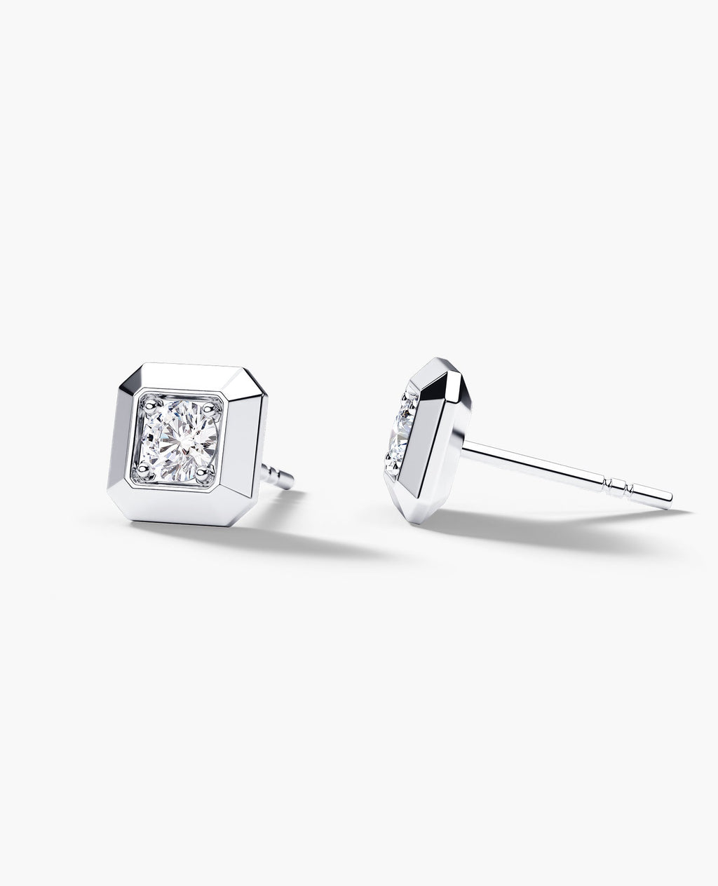 EDGE MINI Single Stud Earring with 0.15ct Diamond