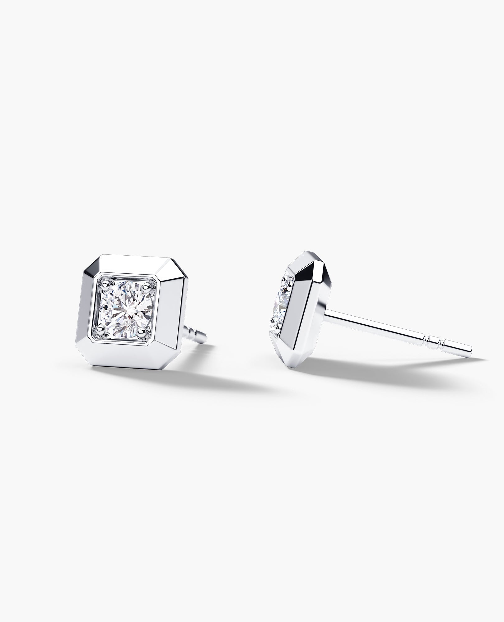 EDGE MINI Single Stud Earring with 0.15ct Diamond