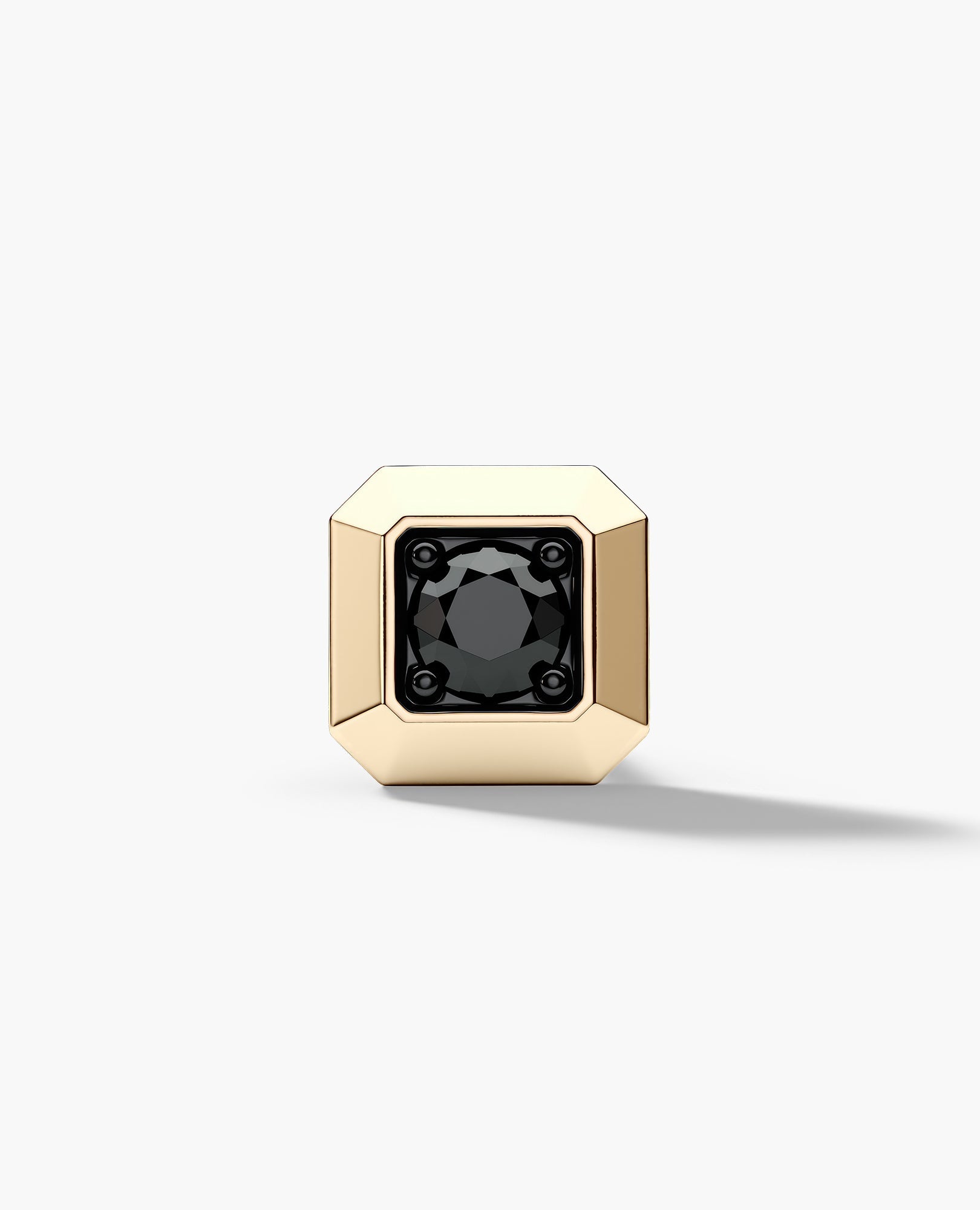 EDGE MINI Single Stud Earring with 0.15ct Black Diamond