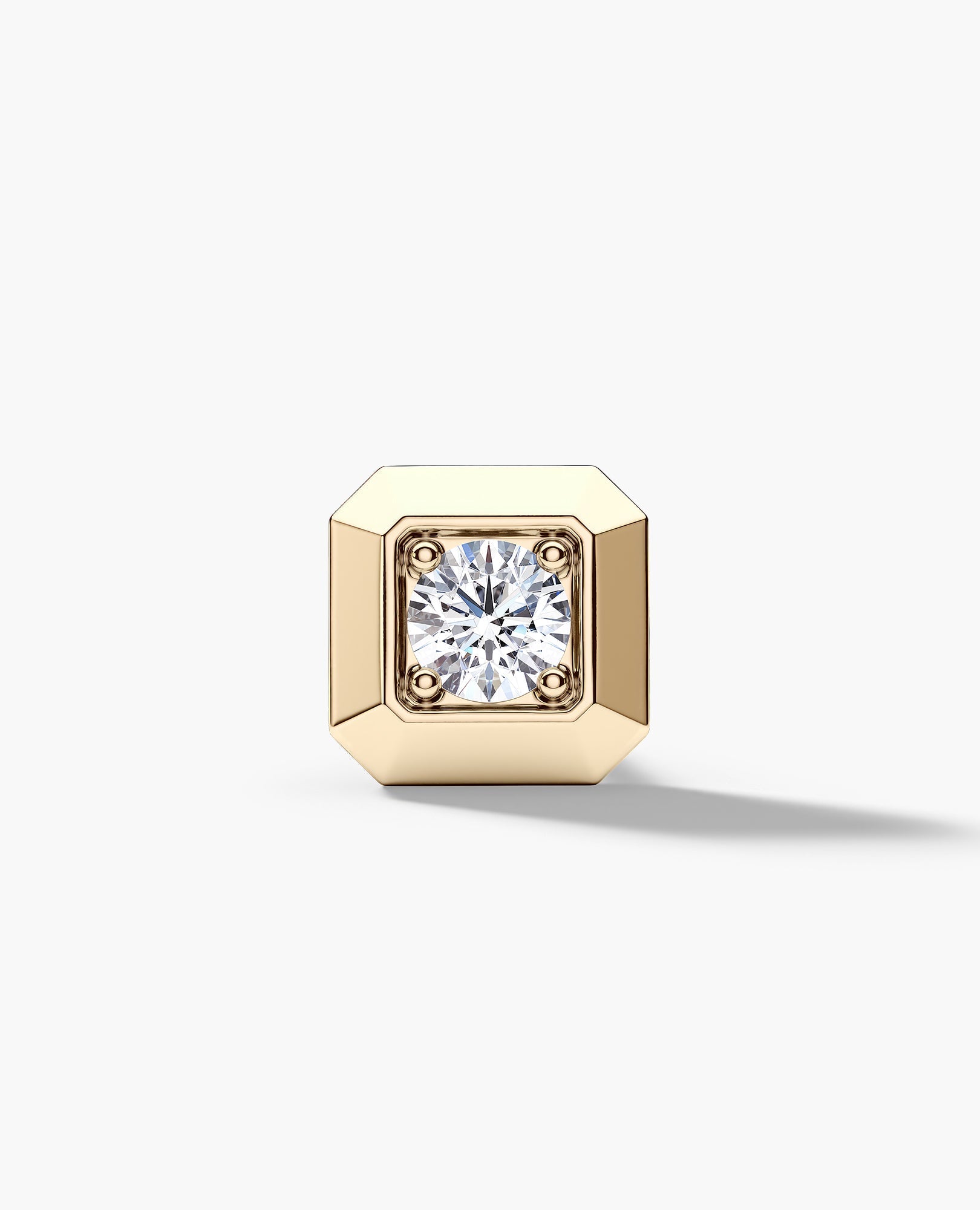 EDGE MINI Single Stud Earring with 0.15ct Diamond