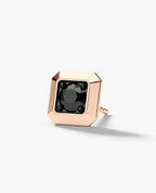 EDGE MINI Single Stud Earring with 0.25ct Black Diamond