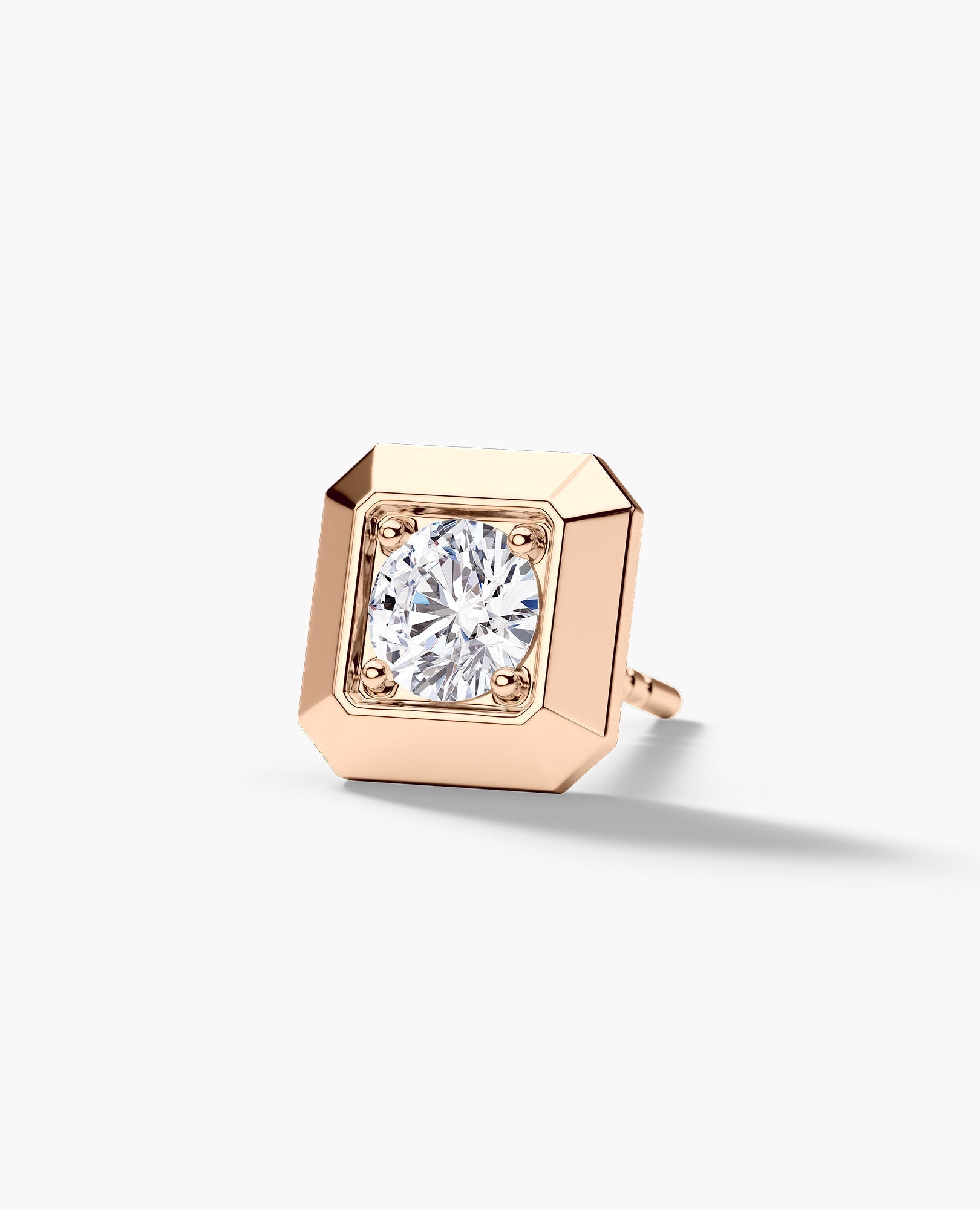 EDGE MINI Single Stud Earring with 0.25ct Diamond