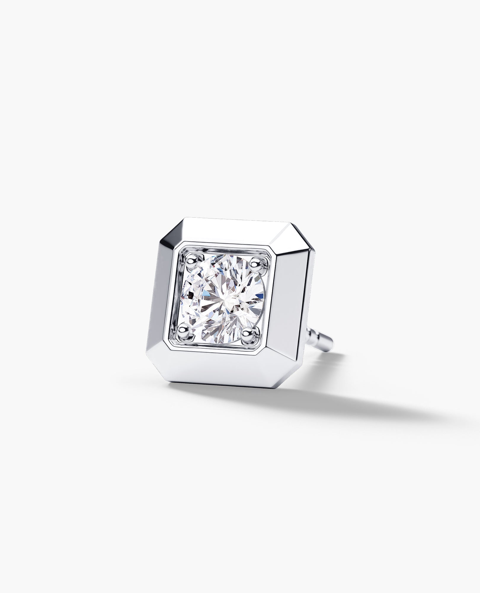 EDGE MINI Single Stud Earring with 0.25ct Diamond