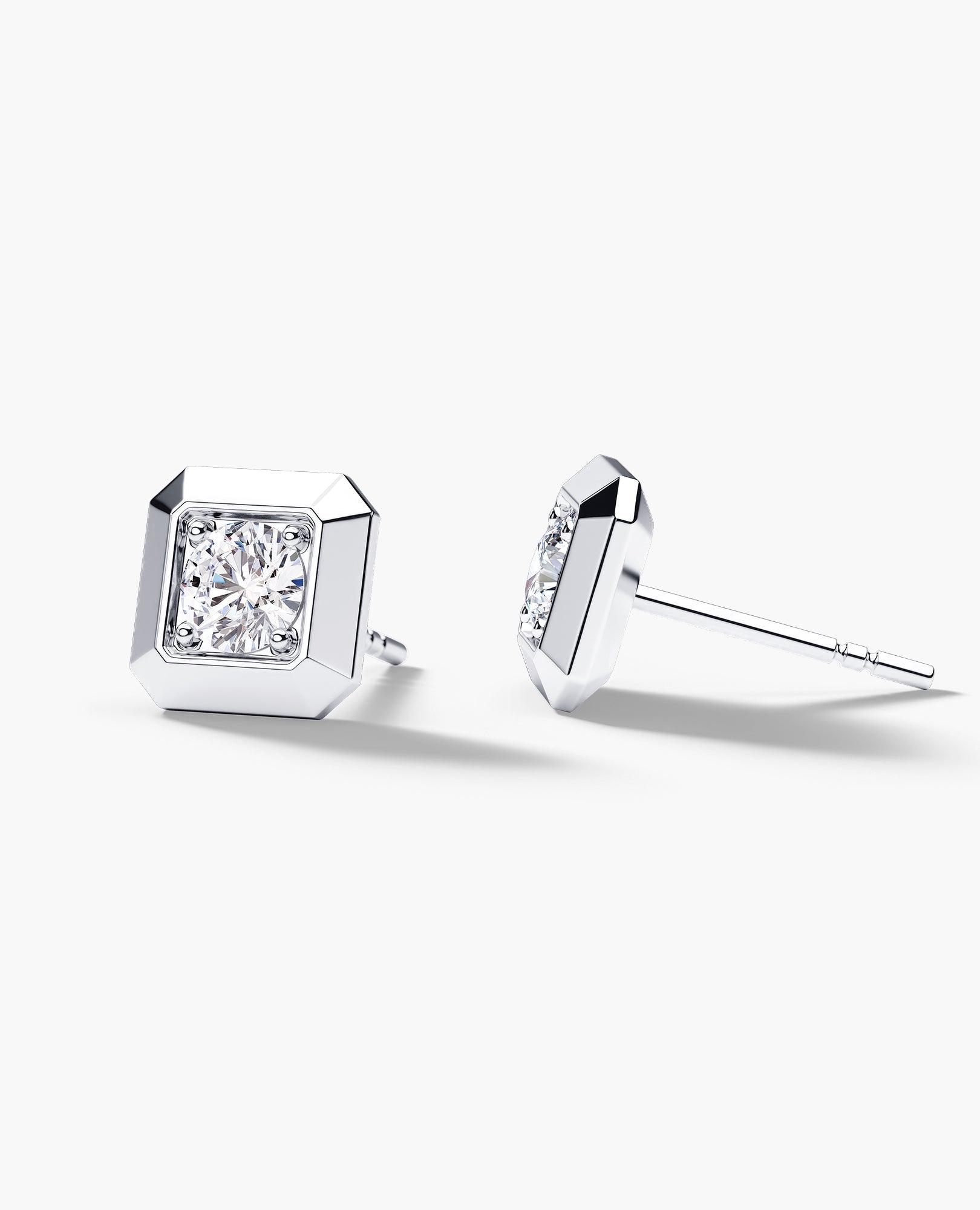 EDGE MINI Single Stud Earring with 0.25ct Diamond