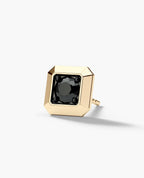 EDGE MINI Single Stud Earring with 0.25ct Black Diamond