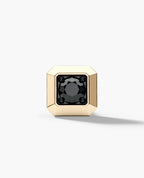 EDGE MINI Single Stud Earring with 0.25ct Black Diamond