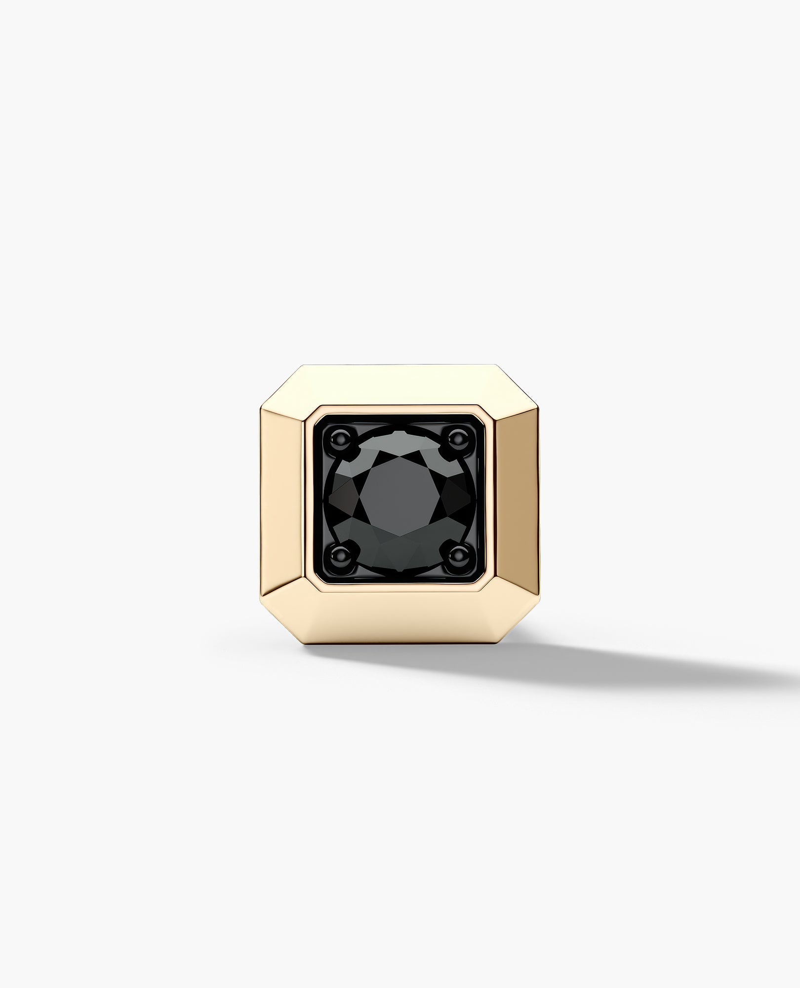 EDGE MINI Single Stud Earring with 0.25ct Black Diamond