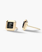 EDGE MINI Single Stud Earring with 0.25ct Black Diamond