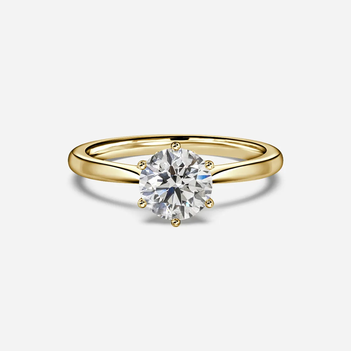 1.80 CT Round Moissanite Solitaire Engagement Ring