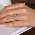 IGI Certified 5 Carat Radiant Cut Diamond Ring in Pave Setting