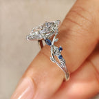 Dutch Marquise Diamond Ring in Cluster Setting