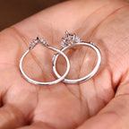 Dutch Marquise Engagement Ring With Wedding Band In Stackable Style