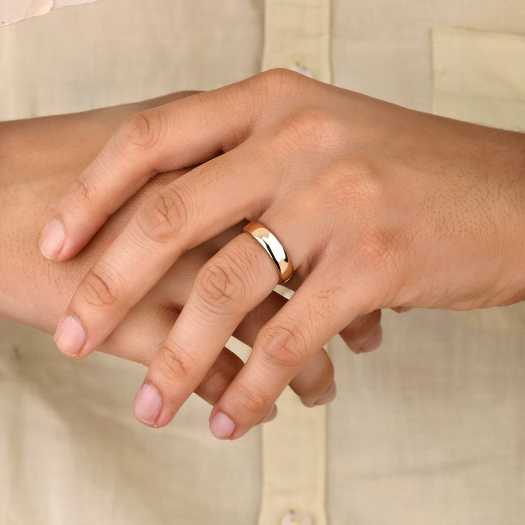 Comfort Fit Plain Mens Wedding Band