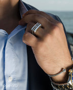 FORT KNOX Gold Square Ring with 0.65ct Diamonds
