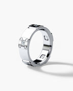 BARITE Gold Wedding Ring with 0.60ct Diamonds
