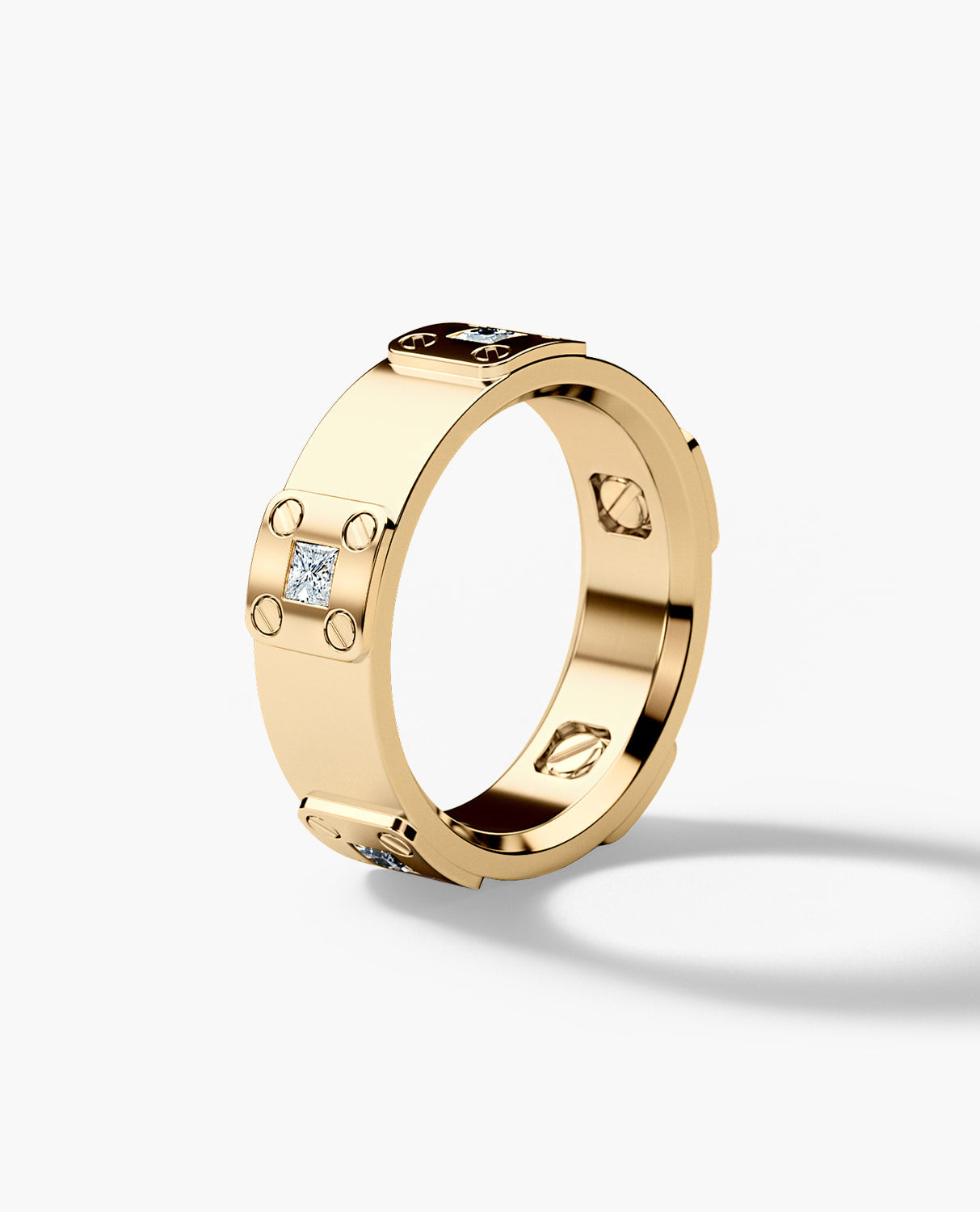 BARITE Gold Wedding Ring with 0.60ct Diamonds